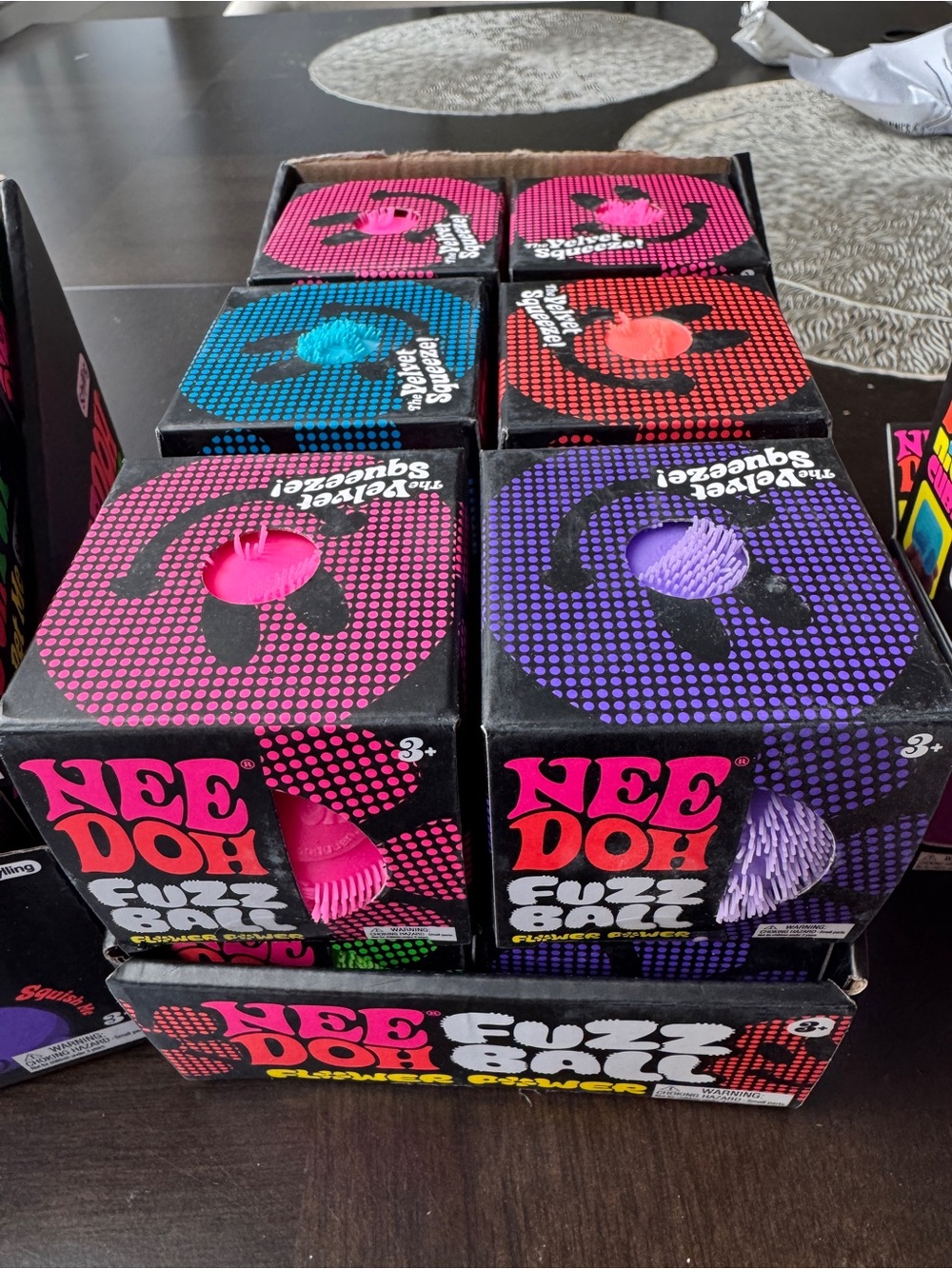 NeeDoh Fuzz Ball Flower Power NEW 100% Authentic CHOOSE YOUR COLOR